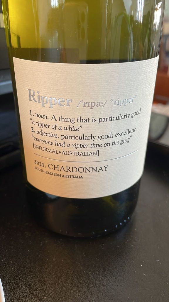 2021 Virgin Wines Chardonnay ripper, Australia, South Eastern ...