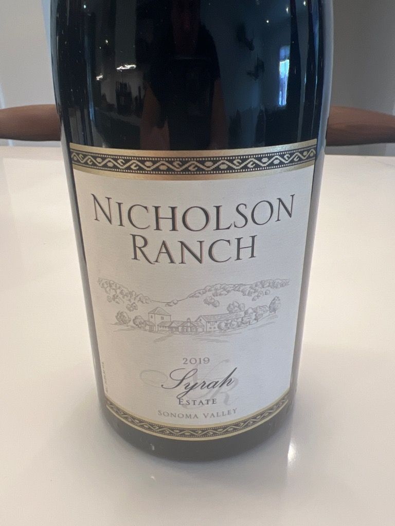 Nicholson Ranch Wine 2019 Nicholson Ranch Syrah Estate, USA, California, Sonoma County ...