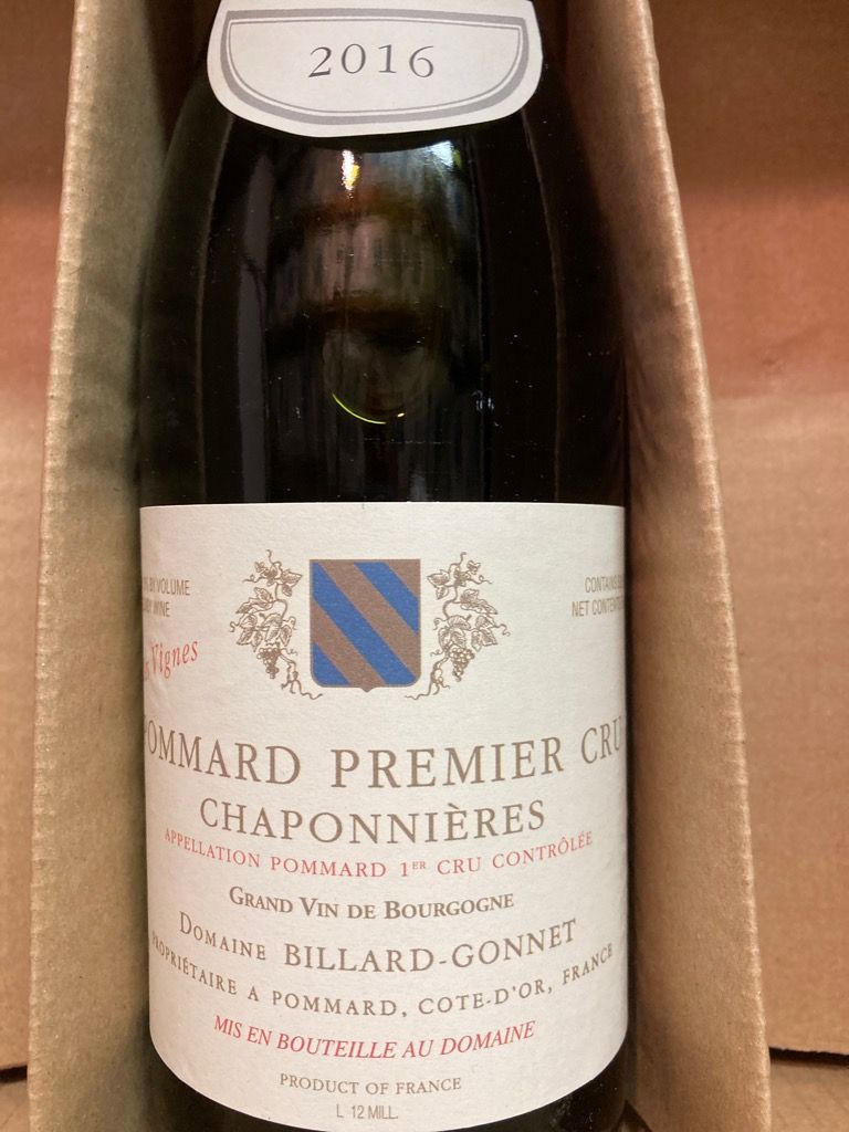 ワイン Domaine Billard-Gonnet Pommard 1er Cru 2016 Domaine Billard-Gonnet Pommard 1er Cru Les Chaponnières
