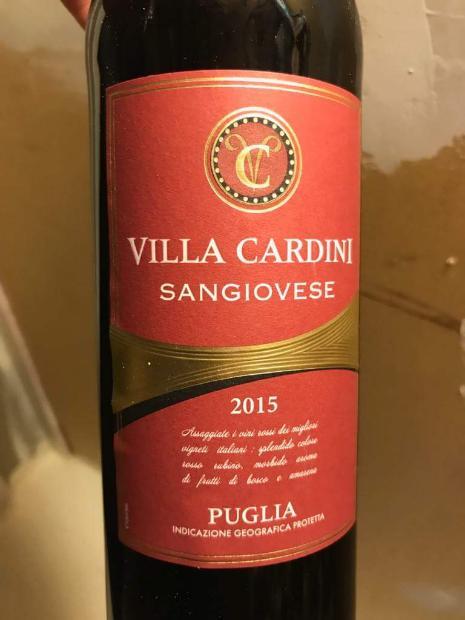 2015 Villa Cardini Sangiovese, Italy - CellarTracker