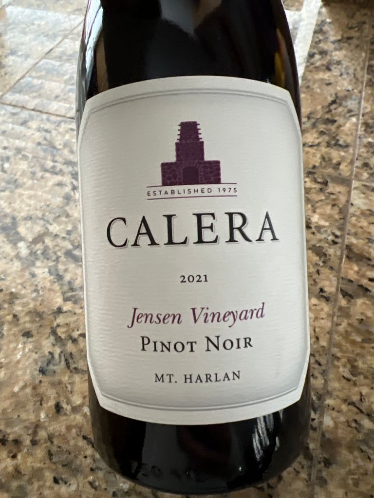 2021 Calera Pinot Noir Jensen Vineyard - CellarTracker