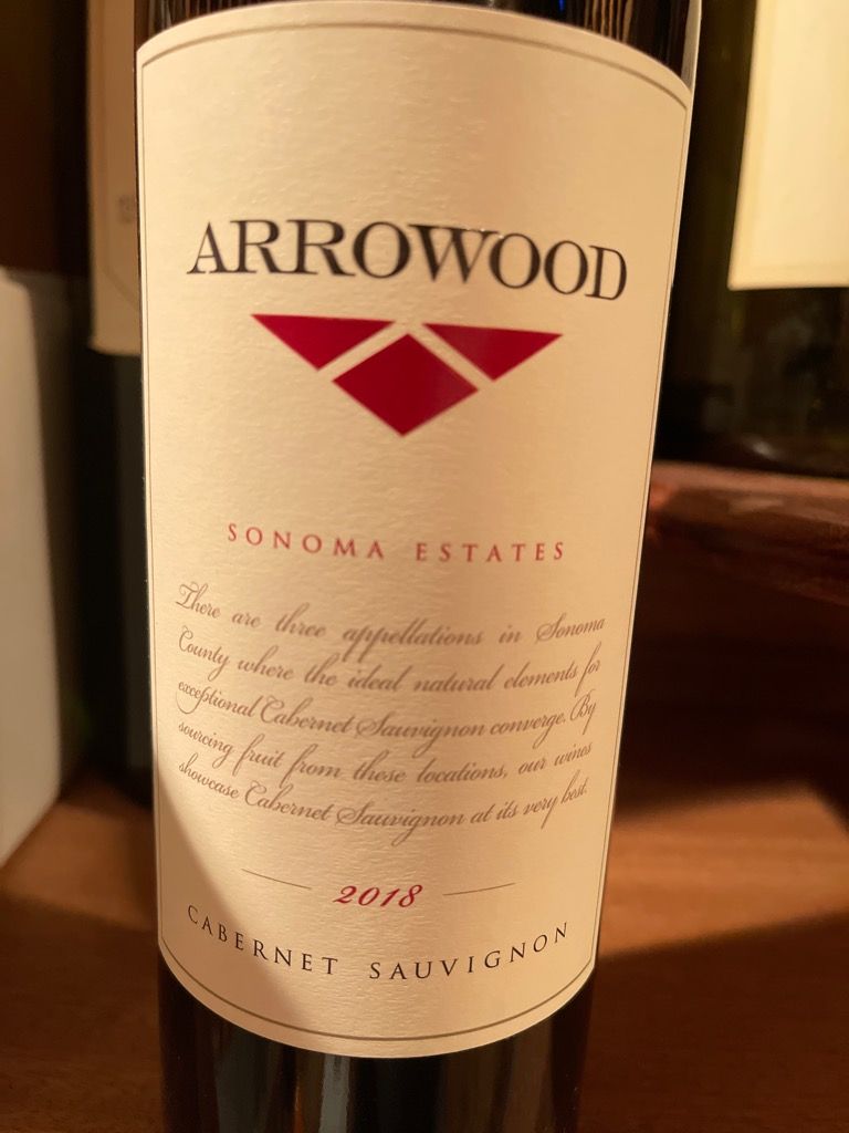2018 Arrowood Sauvignon Sonoma Estates California, USA, California CellarTracker
