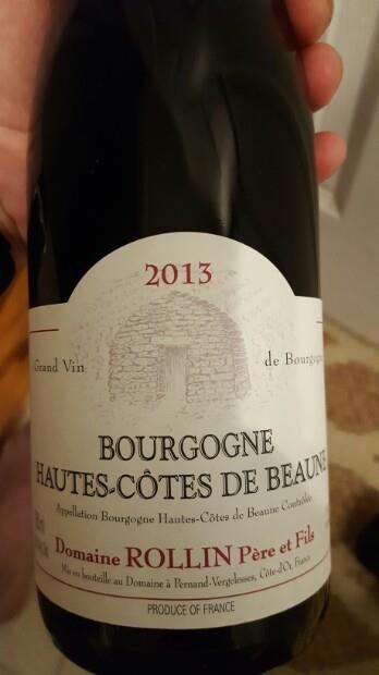 Domaine Rollin Bourgogne Hautes-Cotes de Beaune Rouge 2020