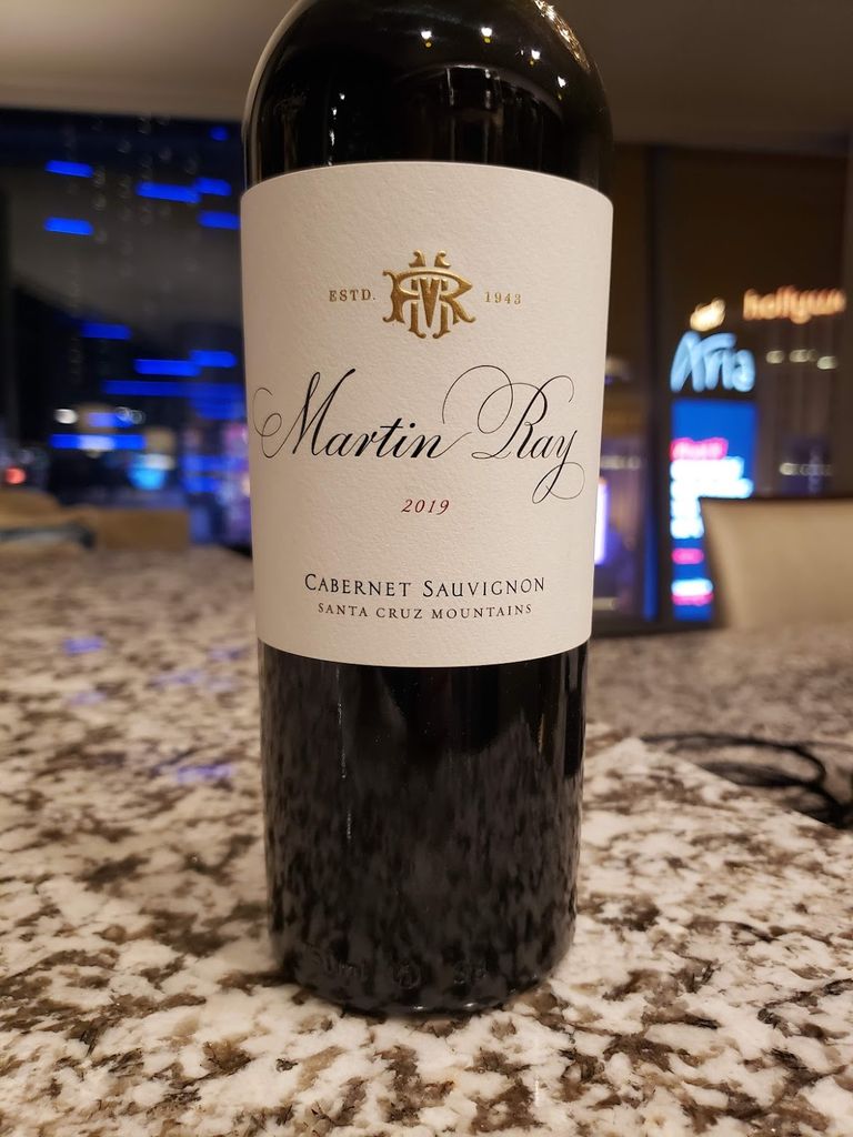 2019 Martin Ray Cabernet Sauvignon Santa Cruz Mountains