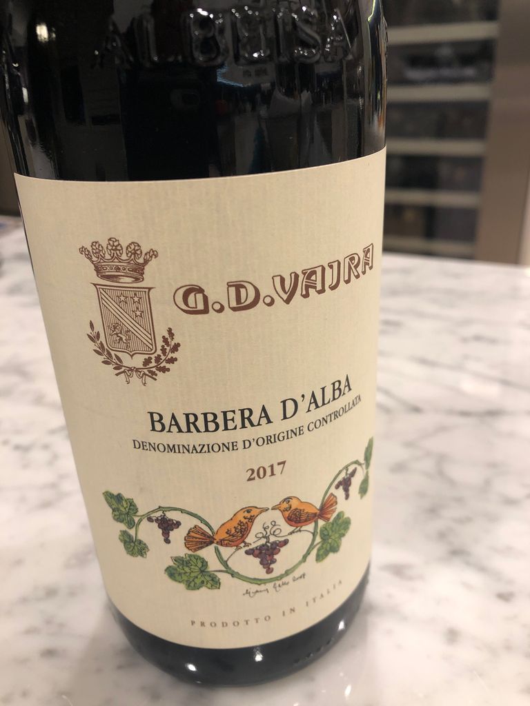 バルベーラ・ダルバ DOC 2017 2017 G.D. Vajra Barbera d'Alba - CellarTracker