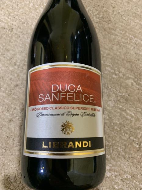 1999 Librandi Cir Classico Superiore Riserva Duca Sanfelice