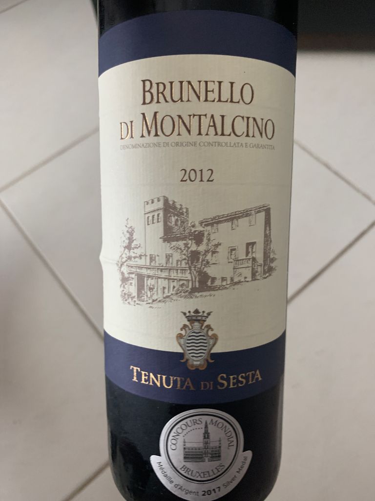 2012 Tenuta di Sesta Brunello di Montalcino, Italy, Tuscany, Montalcino ...