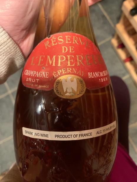 1969 Mercier Champagne Reserve de L’Empereur, France, Champagne ...