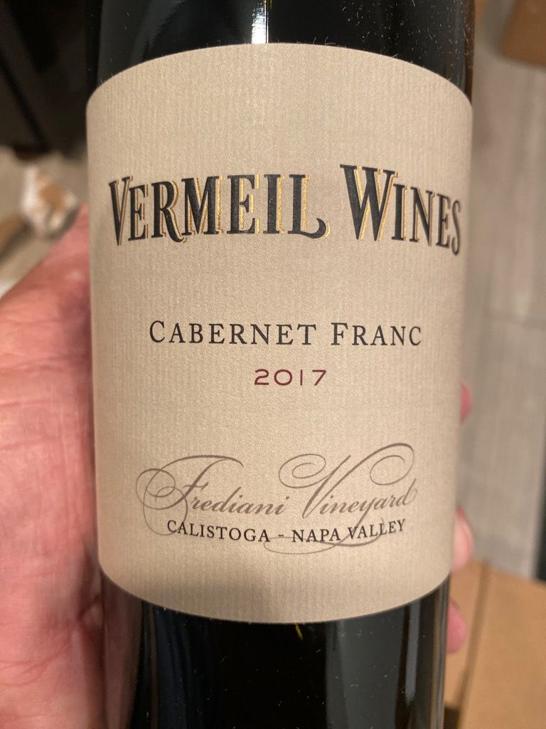 2017 Vermeil Wines Franc Frediani Vineyard, USA, California