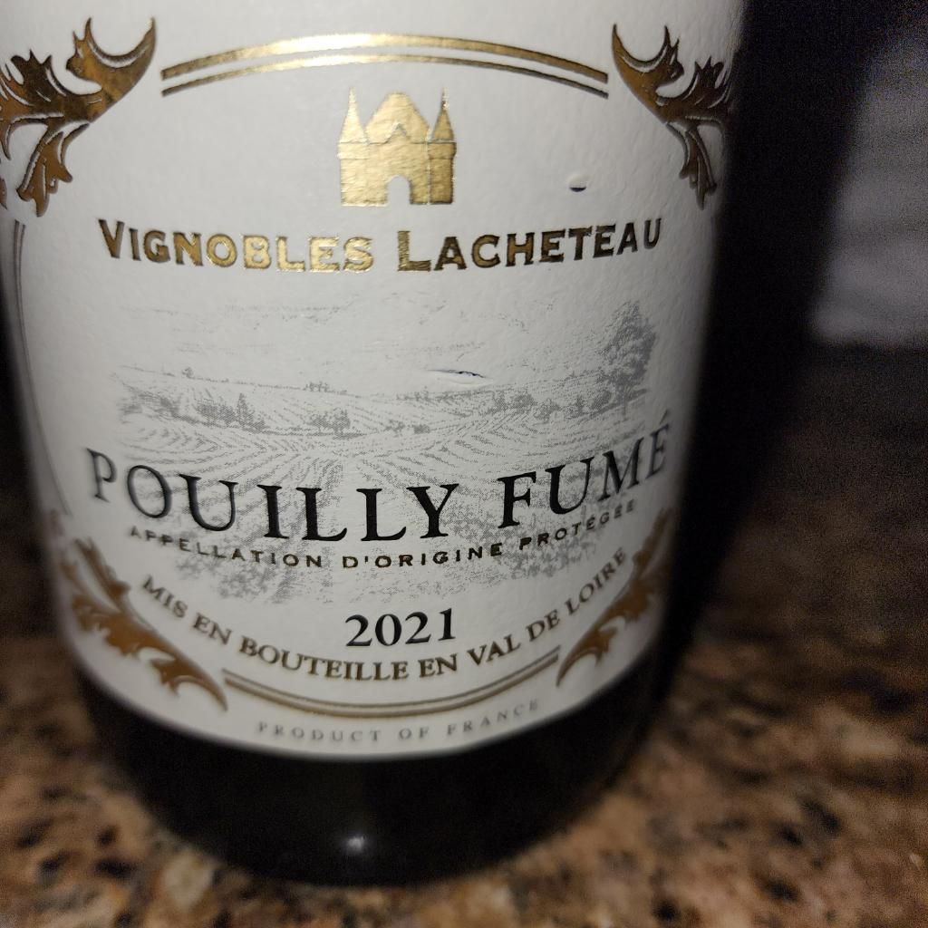 2021 Vignobles Lacheteau PouillyFumé, France, Loire Valley, Upper
