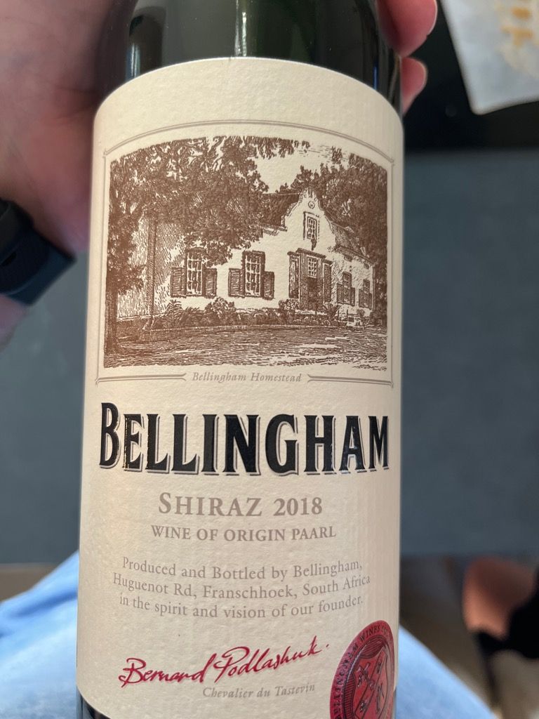2018 Bellingham Shiraz Our Founders, South Africa, Coastal Region