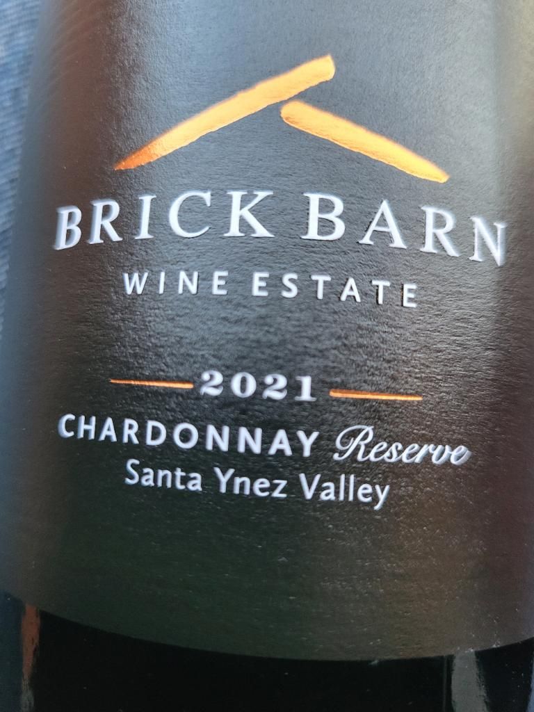 2022 Brick Barn Chardonnay Reserve, USA, California, Central Coast ...