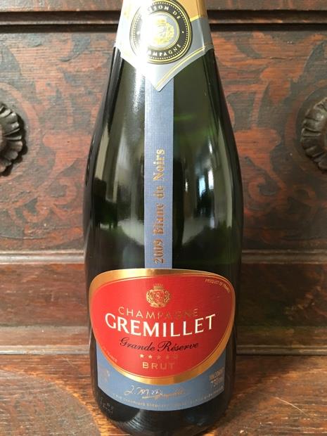 2009 Champagne Gremillet Champagne Brut Grande R serve Blanc de