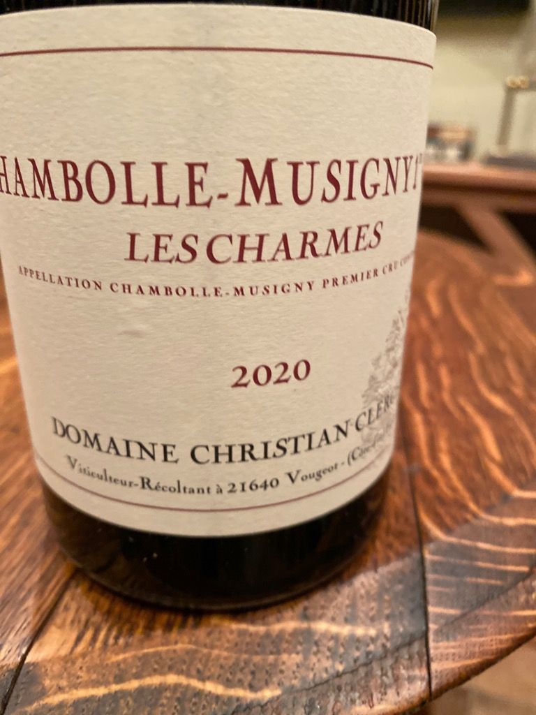 ワイン Christian Clerget CM1er Les Charmes 1999 1999 Domaine Christian Clerget Chambolle-Musigny 1er Cru Les
