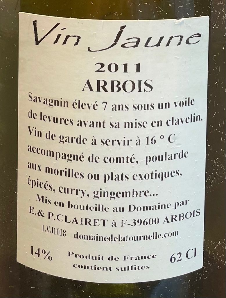 2014 Domaine de la Tournelle Arbois Vin Jaune - CellarTracker