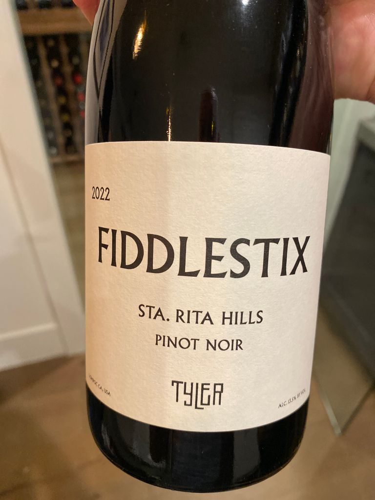2021 Tyler Pinot Noir Fiddlestix Vineyard - CellarTracker