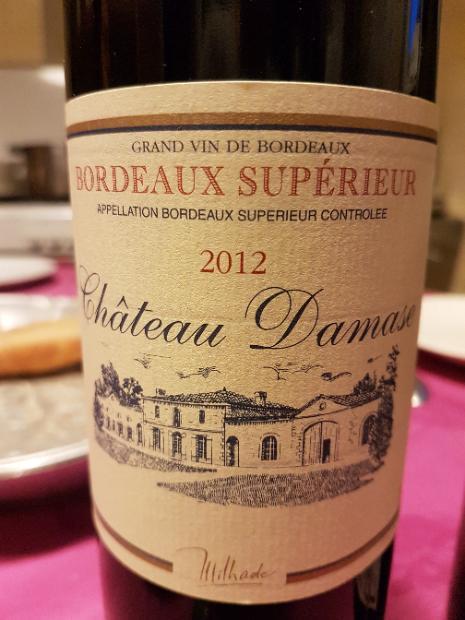 2012 Château Damase, France, Bordeaux, Bordeaux Supérieur - CellarTracker