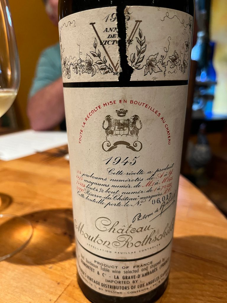 1945 Château Mouton Rothschild - CellarTracker