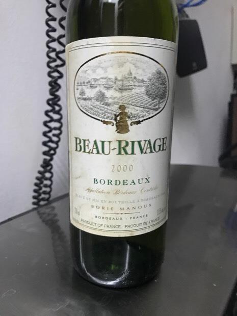 2000 Beau-Rivage (Borie Manoux) Bordeaux Blanc, France, Bordeaux ...