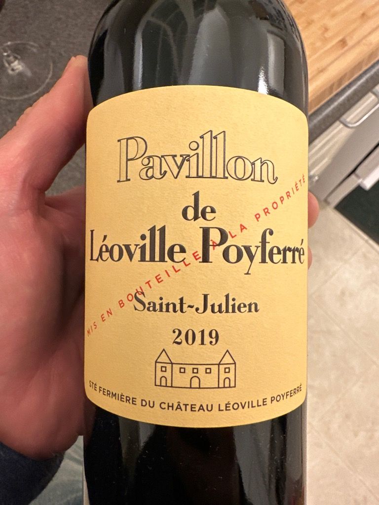 2019 Pavillon de Léoville Poyferré, France, Bordeaux, Médoc, St. Julien CellarTracker