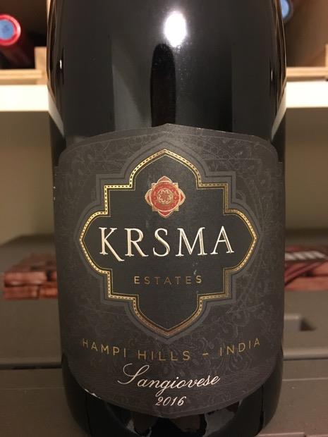  Krsma Sangiovese, India - CellarTracker