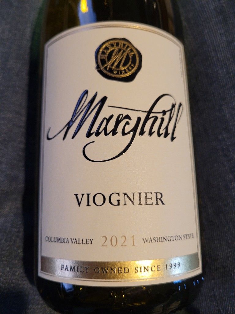 2021 Maryhill Viognier, USA, Washington, Columbia Valley CellarTracker