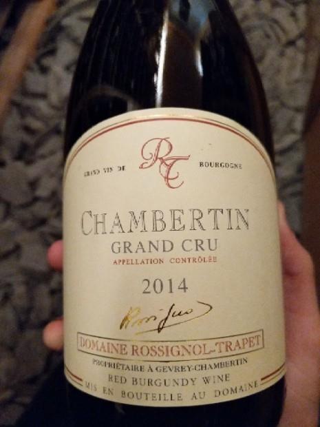 2014 Domaine Rossignol Trapet Chambertin - CellarTracker