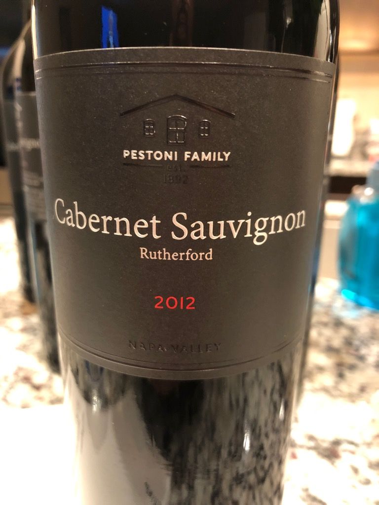 2012 Pestoni Family Cabernet Sauvignon Rutherford, USA, California ...