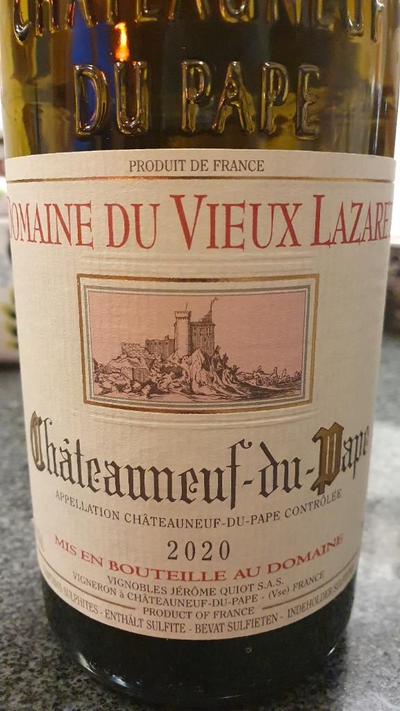 2020 Domaine du Vieux Lazaret ChâteauneufduPape Blanc, France, Rhône