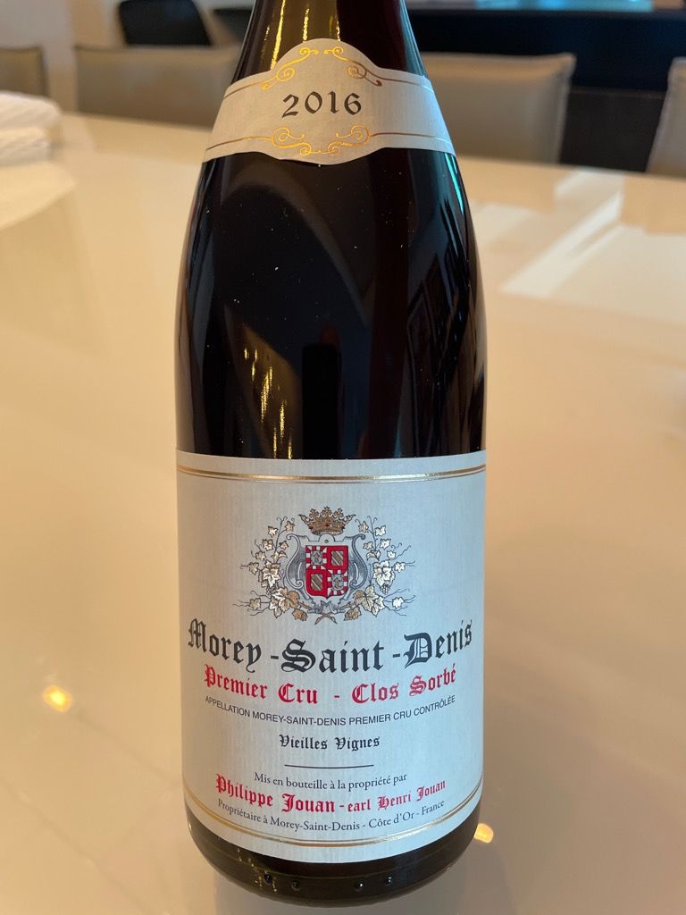 2016 Henri Jouan Morey St. Denis 1er Cru Clos Sorbé Vieilles
