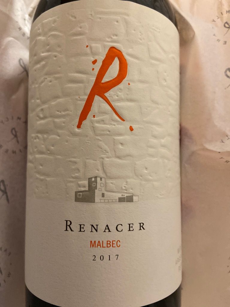 2017 Bodega Renacer Malbec R, Argentina, Mendoza - CellarTracker