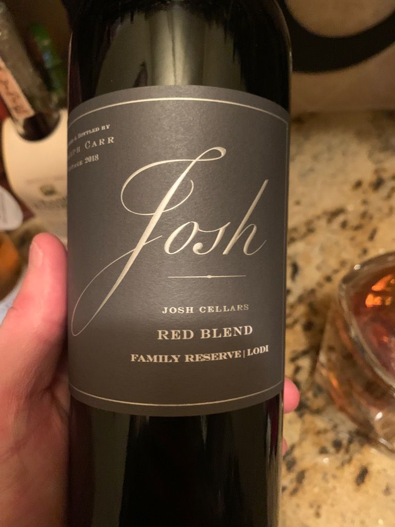 2018 josh cellars red blend family reserve usa california central