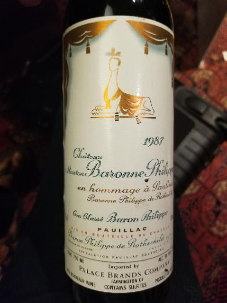 1982 Château Mouton-Baronne-Philippe en hommage à Pauline
