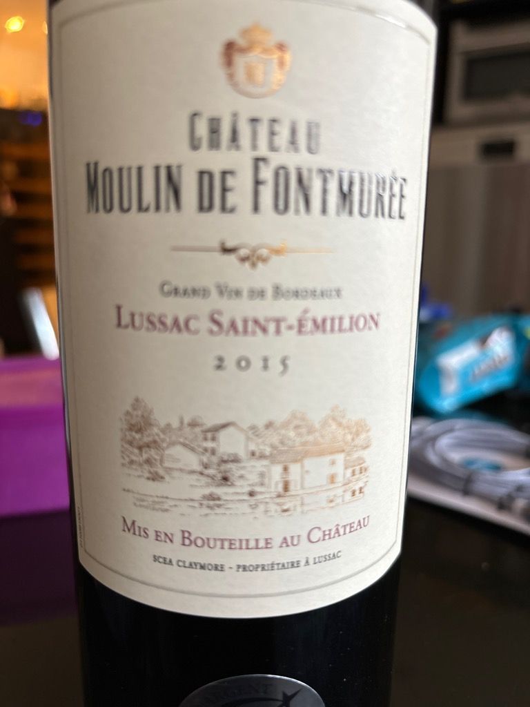 2015 Château Moulin de Fontmurée - CellarTracker