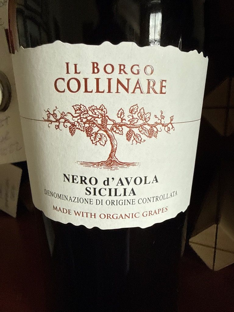 2019 Natale Verga Nero d'Avola Sicilia Il Borgo Collinare