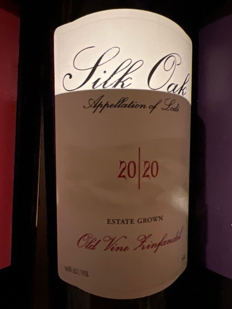 2020 Silk Oak Old Vine Zinfandel, USA, California, Central Valley, Lodi