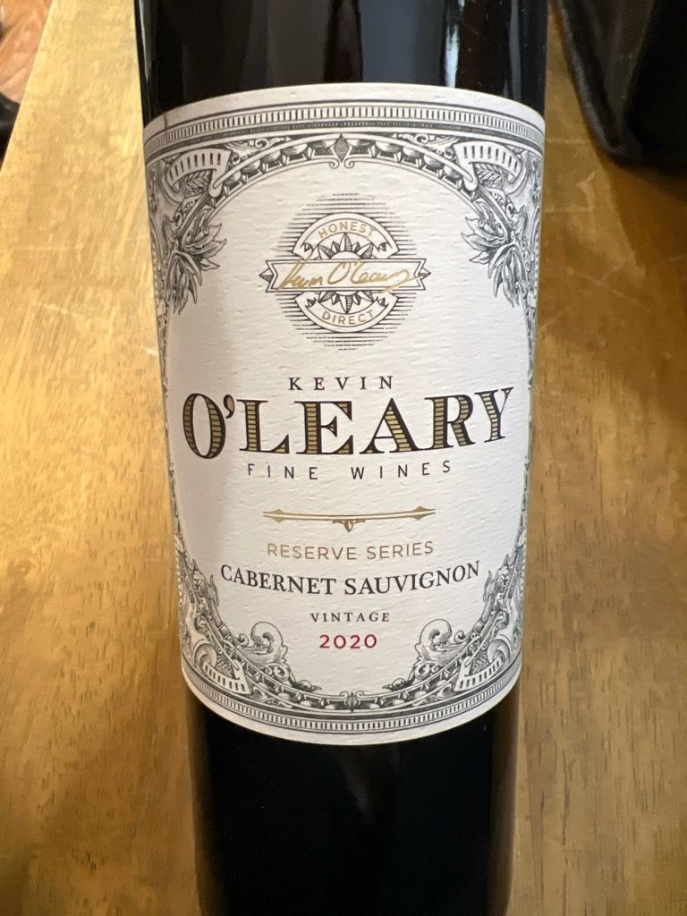 2022 Kevin O'Leary Cabernet Sauvignon, USA, California, Napa Valley ...