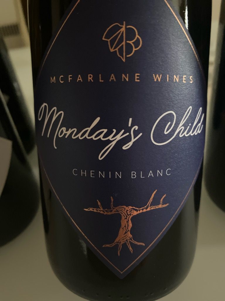 2024 McFarlane Wines Chenin Blanc Monday’s Child, South Africa, Coastal ...