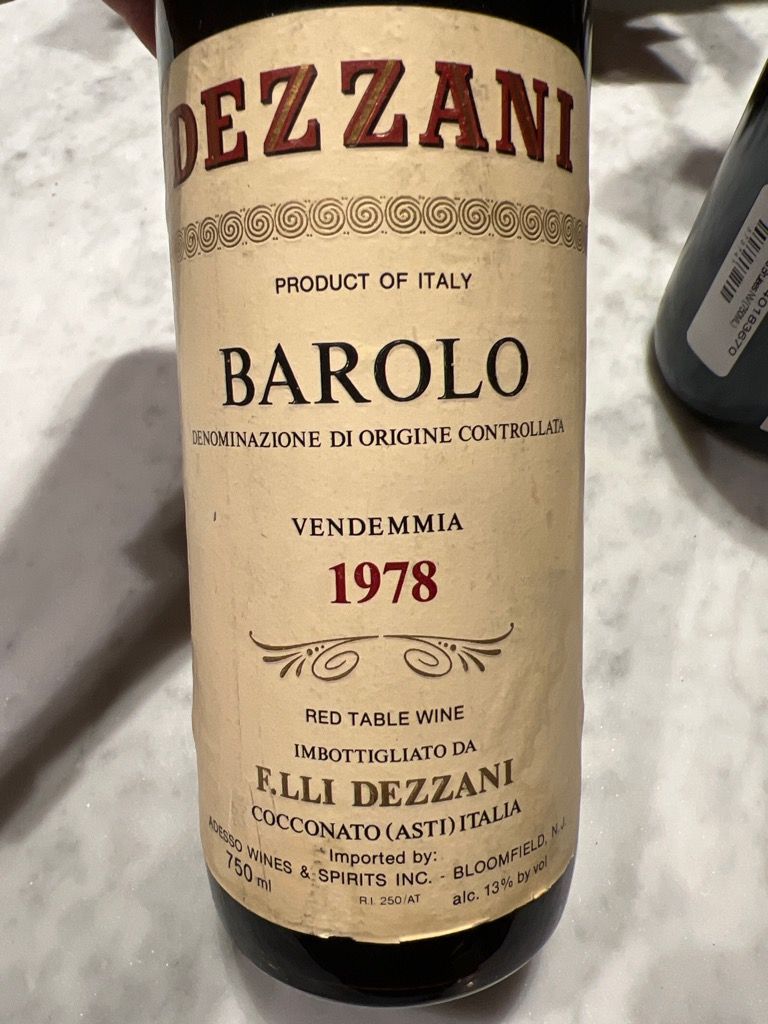 1978 Dezzani Barolo, Italy, Piedmont, Langhe, Barolo - CellarTracker