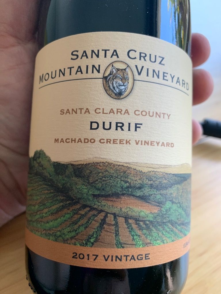 2019 Santa Cruz Mountain Vineyard Durif Machado Creek Vineyard -  CellarTracker