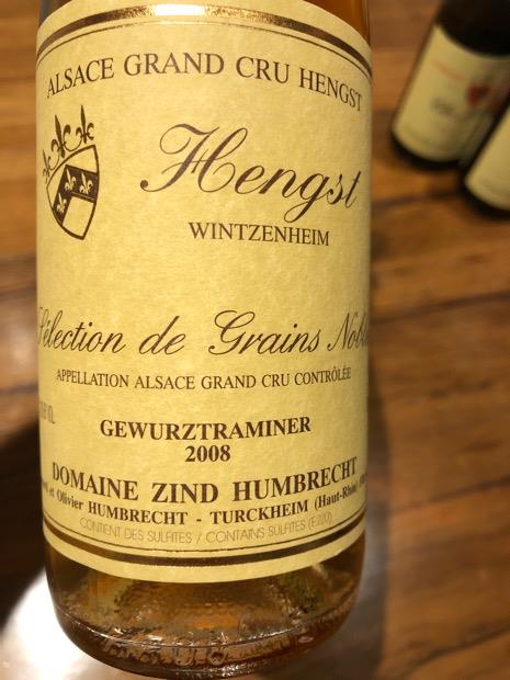 2008 Zind-Humbrecht Gewurztraminer Hengst Sélection de Grains