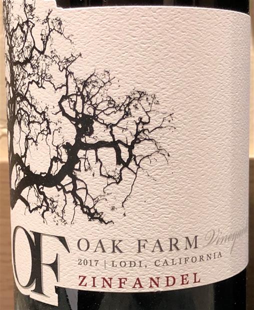 2019 Oak Farm Vineyards Zinfandel, USA, California, Central Valley