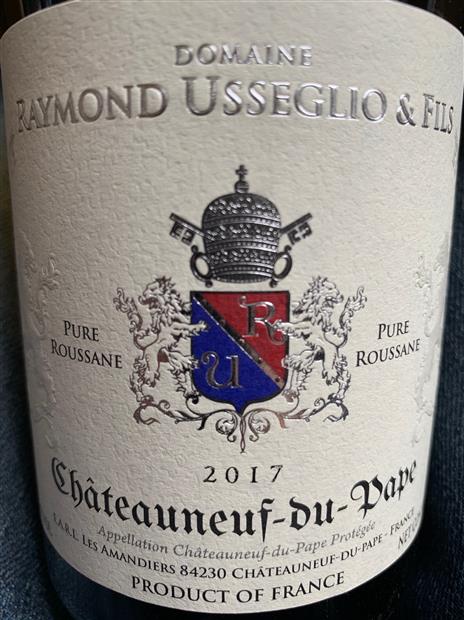 17 Domaine Raymond Usseglio Fils Chateauneuf Du Pape Blanc Pure Roussanne France Rhone Southern Rhone Chateauneuf Du Pape Cellartracker