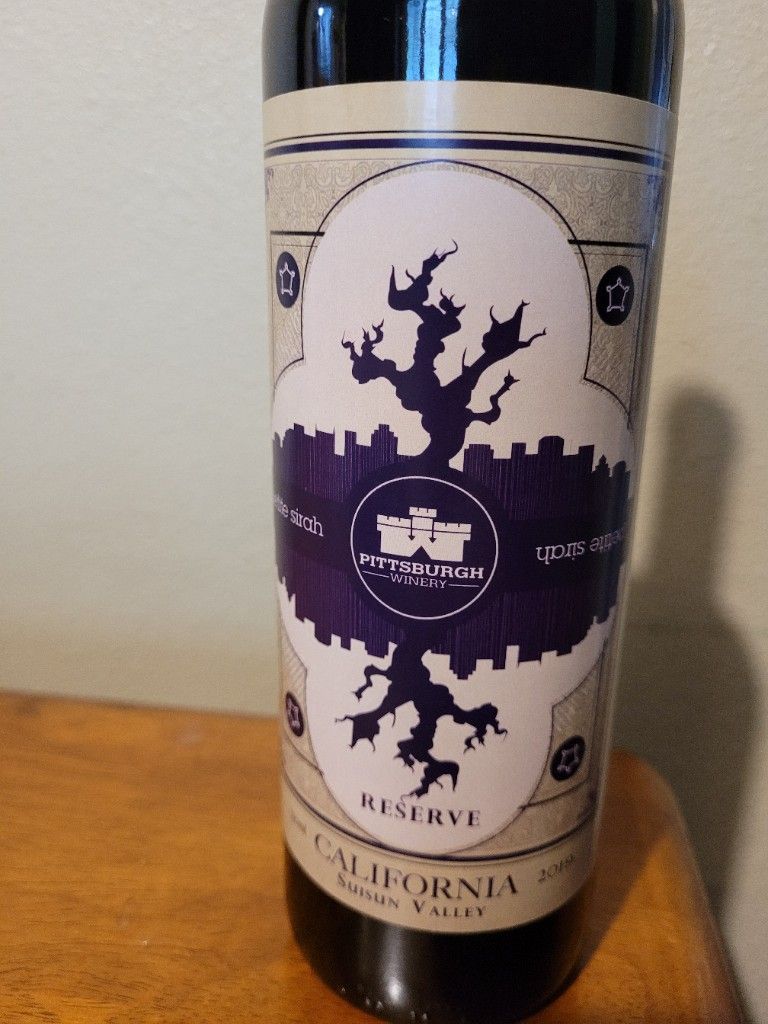 2017 Pittsburgh Winery Petite Sirah, USA, California CellarTracker