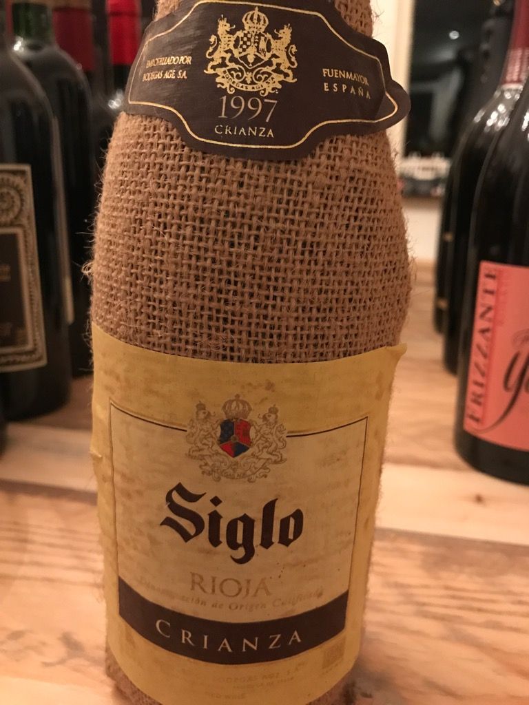 Siglo 1997 赤ワイン 麻袋デザイン 1997 Siglo Rioja Crianza - CellarTracker