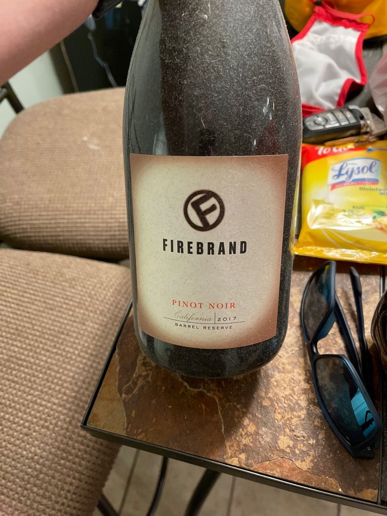 2017 Firebrand Wines Pinot Noir Barrel Reserve, USA, California ...