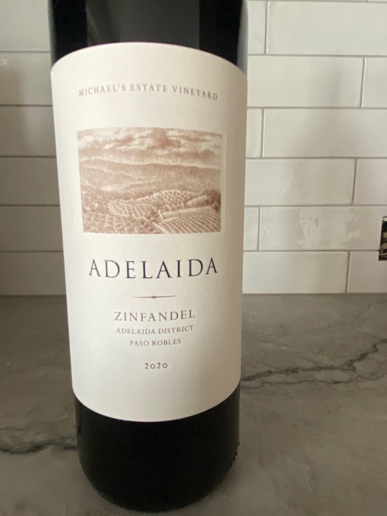 2020 Adelaida Zinfandel Michael's Estate Vineyard, USA, California
