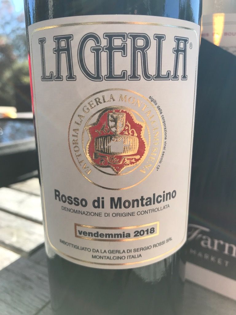 2018 Fattoria La Gerla Rosso di Montalcino, Italy, Tuscany, Montalcino ...