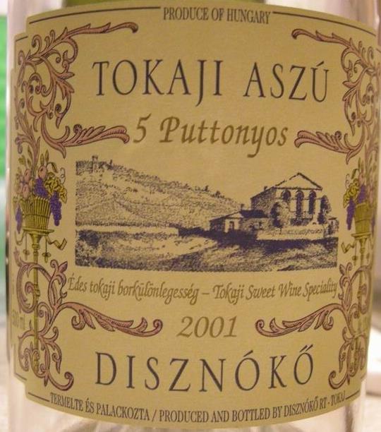 2001 Disznókő Tokaji Aszú 5 Puttonyos - CellarTracker