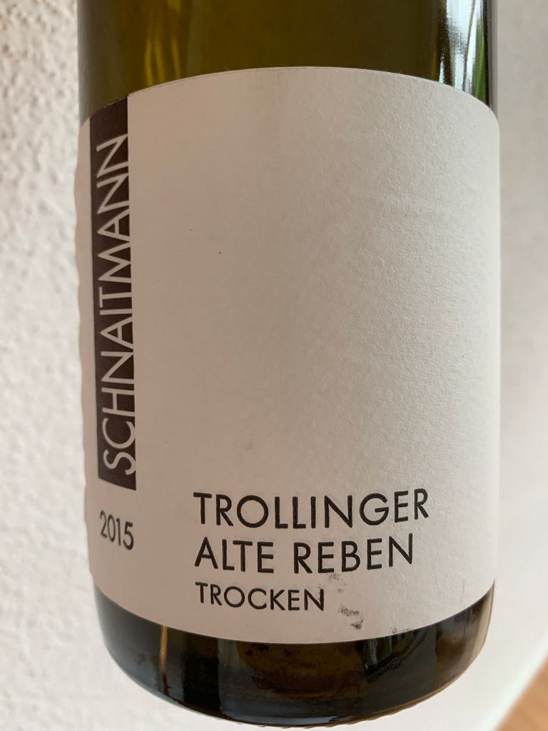 2015 Weingut Schnaitmann Trollinger Alte Reben, Germany, Württemberg ...